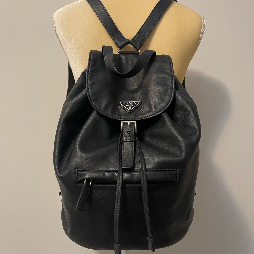 Prada Soft Calf Leather Backpack
